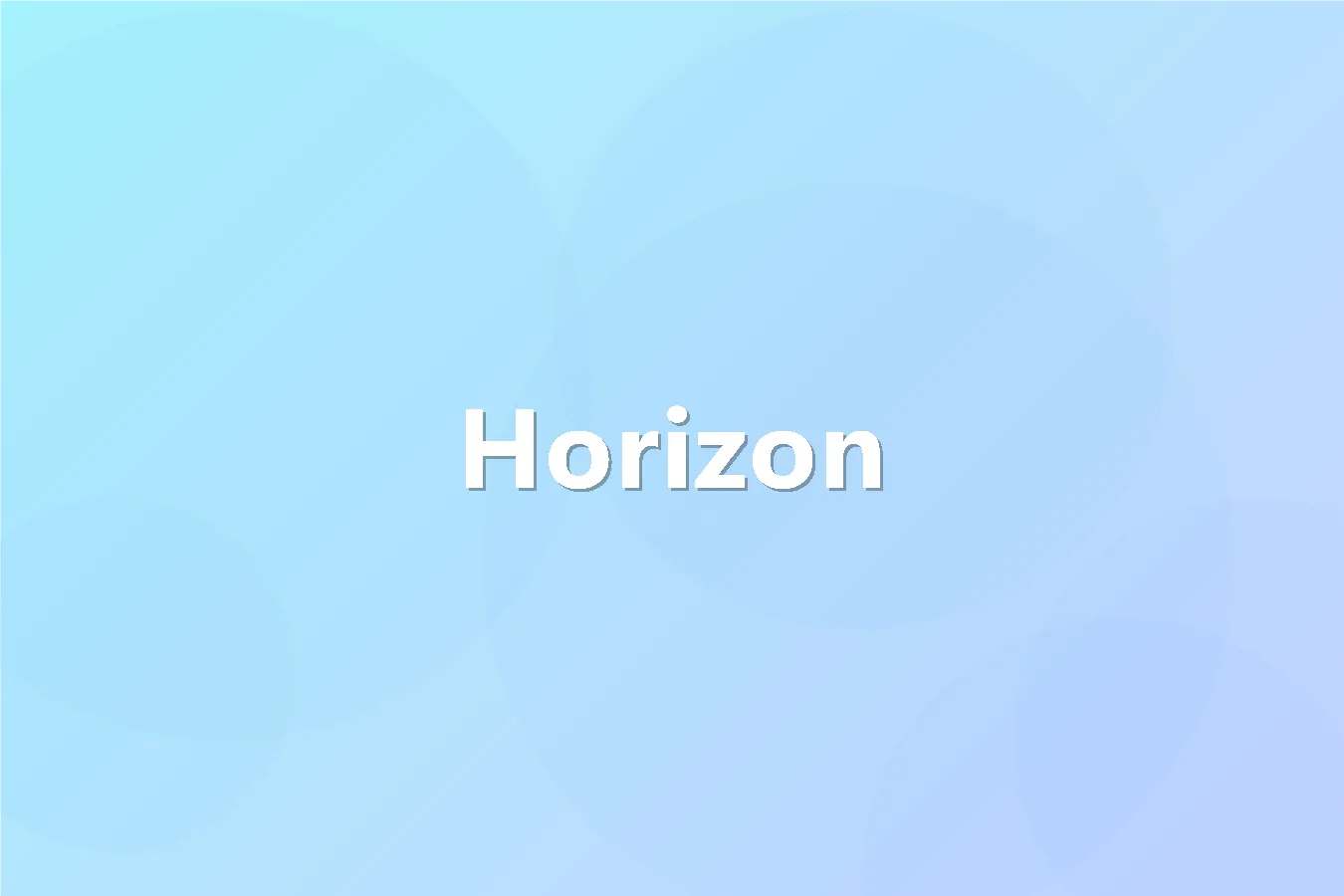 Horizon 地平线