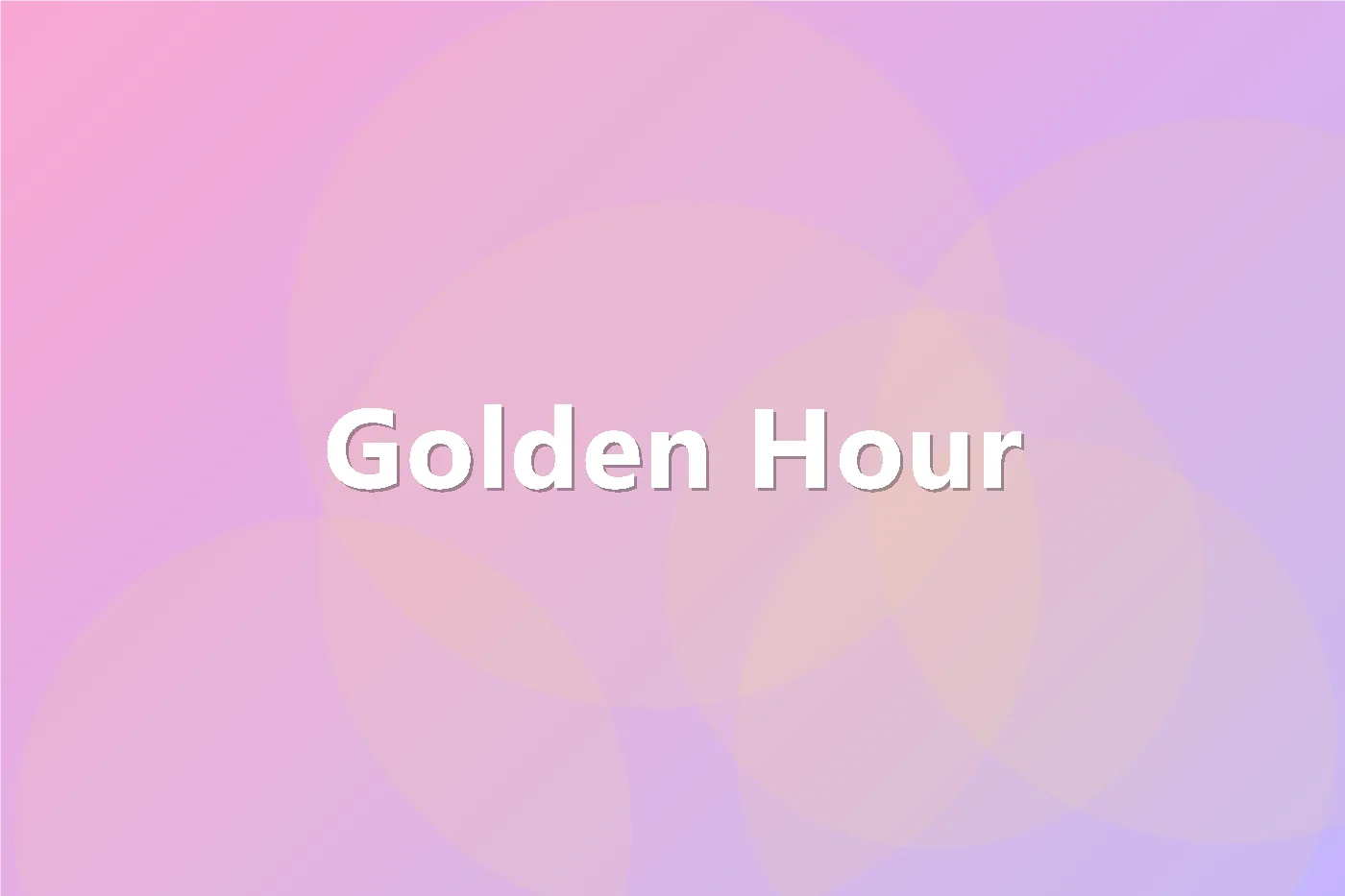 Golden Hour 黄昏